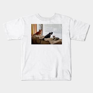 Pets at the Window Kids T-Shirt